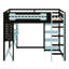 Lit mezzanine complet avec bureau, tablettes-1731659301