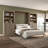 Arlex Queen Bed and 2 Shelving Units with Doors (126W)-88709868