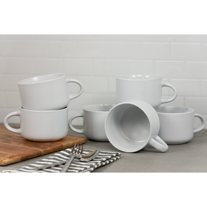 Tasse surdimensionnée 22 oz Wazee, Blanc