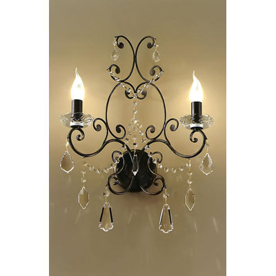 2-Light Candle Wall Light