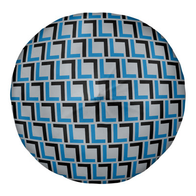 Detroit Football Luxury Round Pillow Cover & Insert