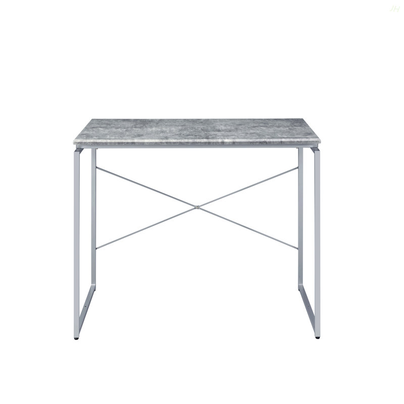 Bureau d'écriture Jurgen, Gris, Argent
