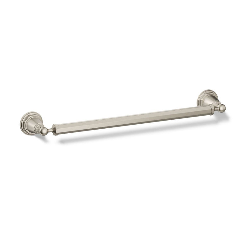 Barre à serviettes murale Pinstripe®, Nickel brossé éclatant, L 18 po