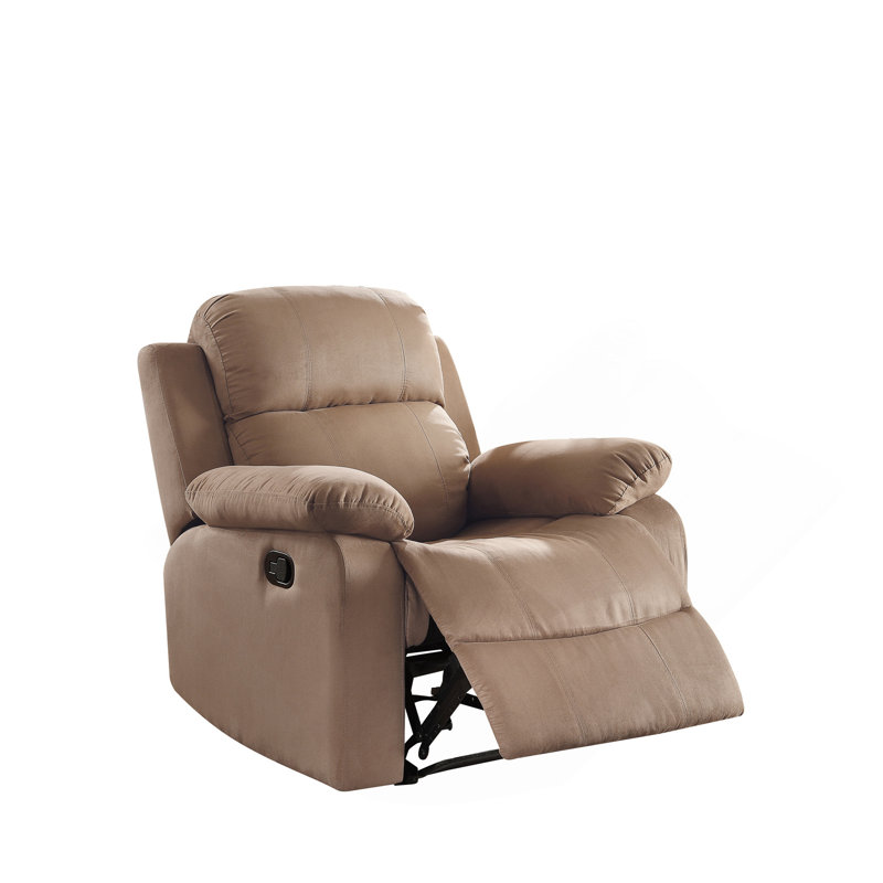 Fauteuil inclinable brun avec accoudoirs coussinés