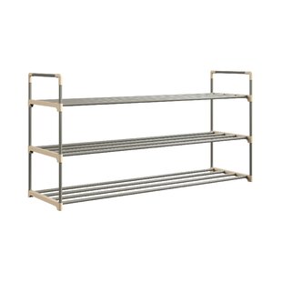 Sunbeam 2-Tier Chrome Expandable Shoe Rack