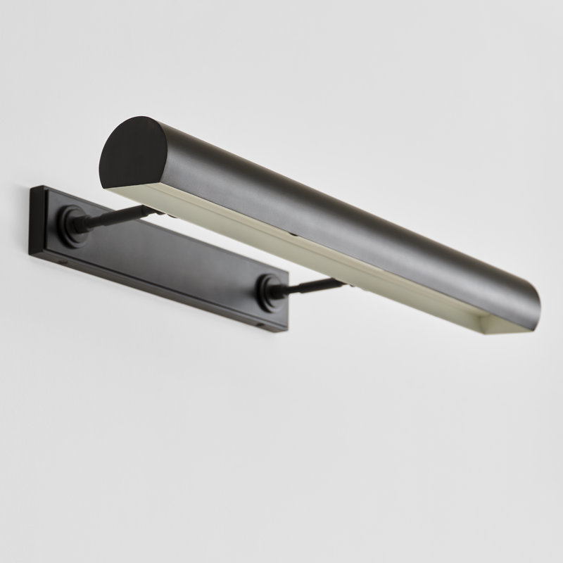 Mendee Dimmable Wall Mounted Picture Light, Black, 2.38" H x 30" W x 10.3" D