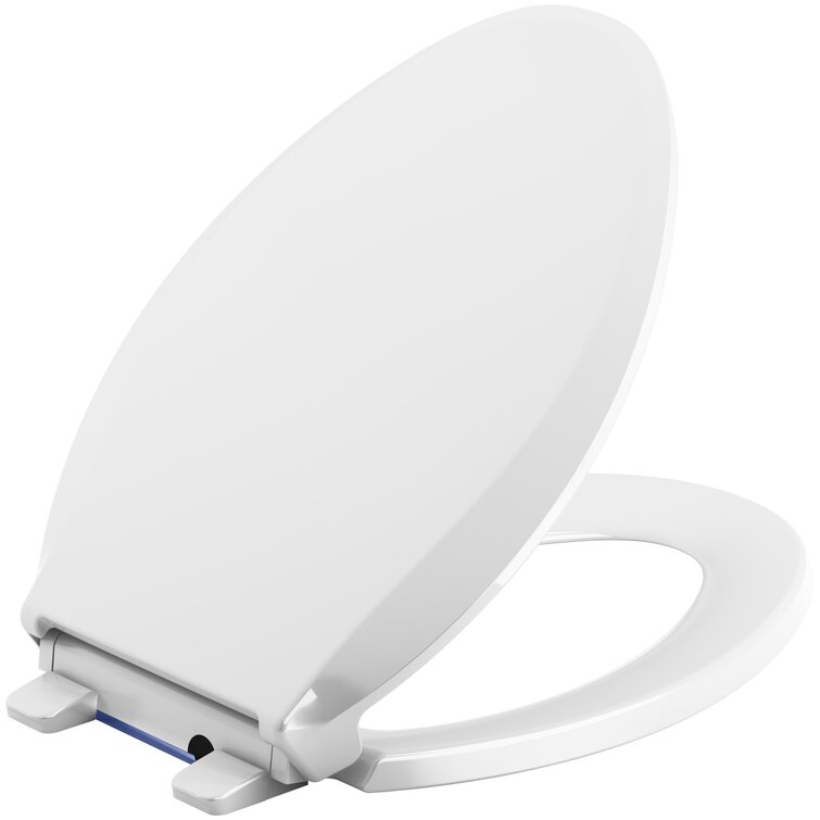 Cachet Nightlight Quiet-Close with Grip-Tight Elongated-Front Toilet Seat (ours is black)