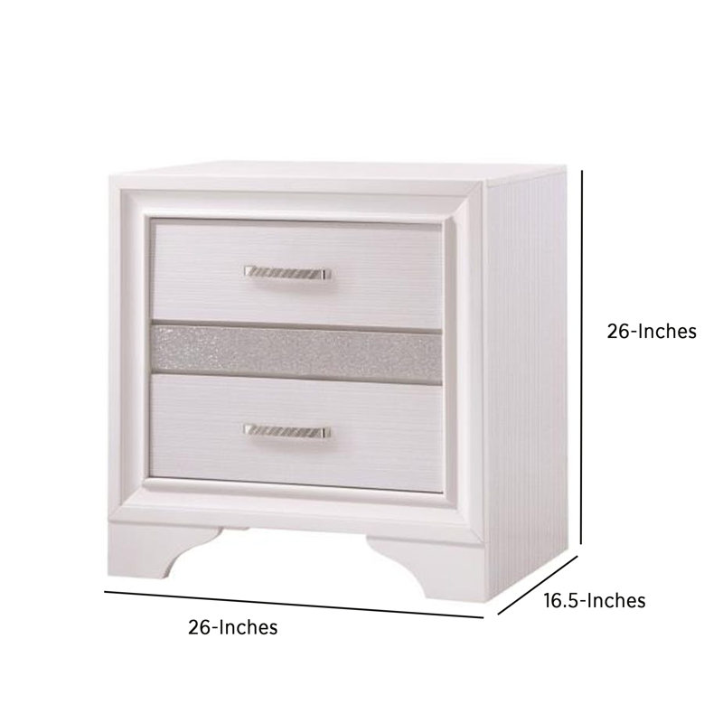 Mevludin 26'' W Solid Wood Nightstand