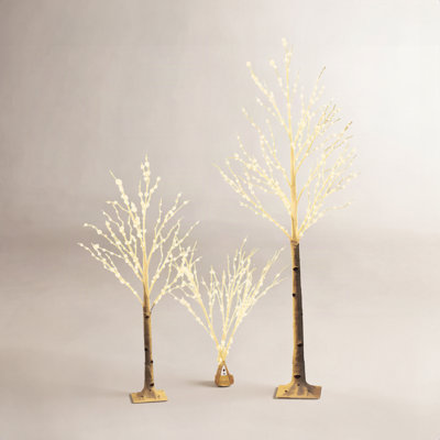 120" Pre-Lit Birch Tree
