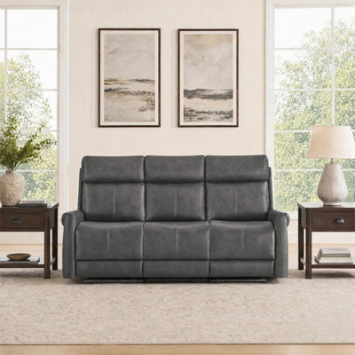 76.8″ 3-Seat Power Reclining Sofa with Dual Wall Huggers