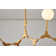 Kinman 8-Light Gold Iron Chandelier With Milk White Glass Shades