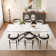 Charlana 70.86" to 102.36" Extendable Rectangular Sintered Stone Dining Table For 8-10