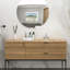 Lavabo de salle de bain ovale encastré en céramique blanche 18 "x 15" avec trop-plein