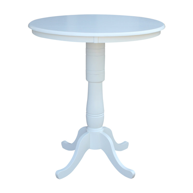 Mosteller Solid Wood Dining Table, White, 42" H x 36" W x 36" W