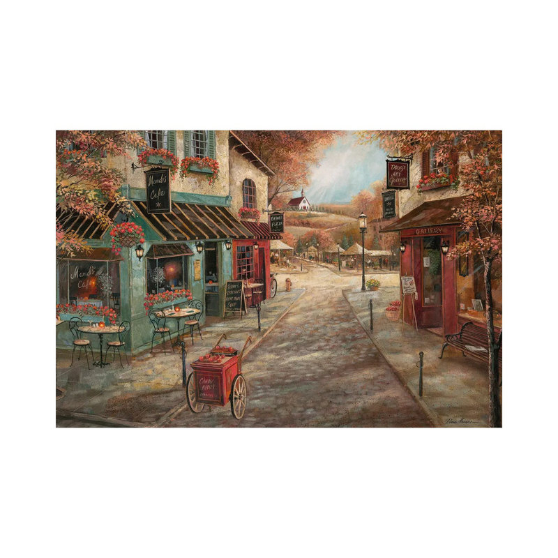 «Fall Splendor» par Ruane Manning - reproduction d'art, H 12 po x l 18 po x 1,5 po, Toile tendue, Aucun mat