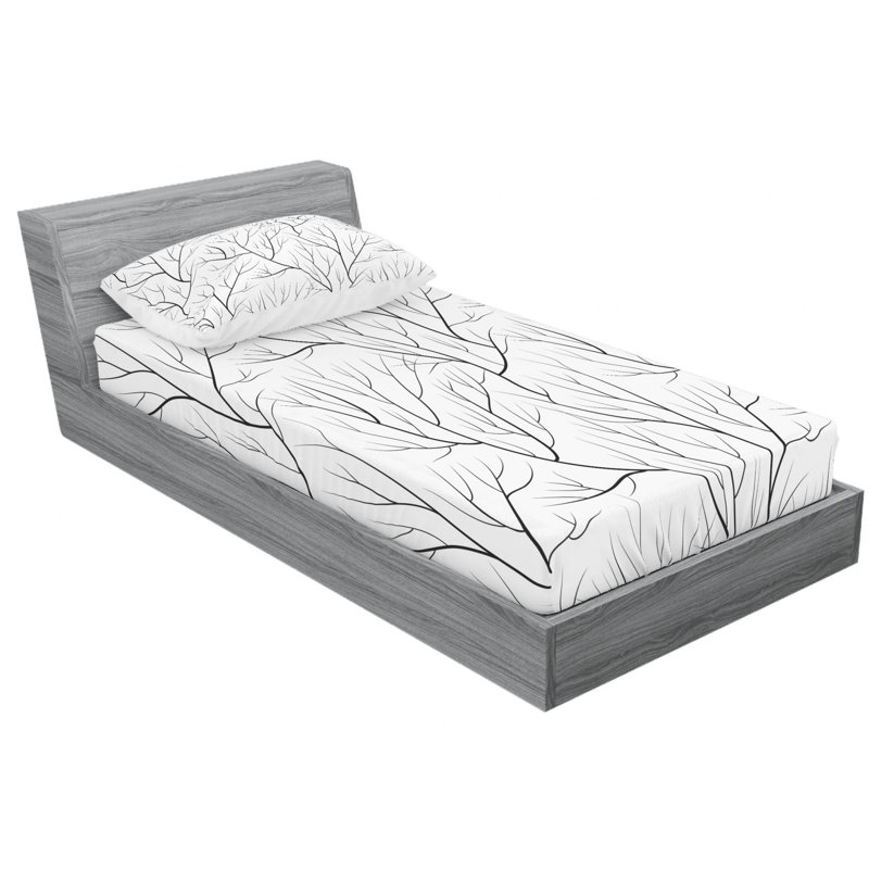 Microfiber Sheet Set, Twin Sheet Set with Fitted Sheet