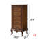 Commode d'appoint en bois massif Tayvia