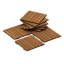 Tavon 30cm x 30cm Wood Interlocking Deck Tile in Honey Oak