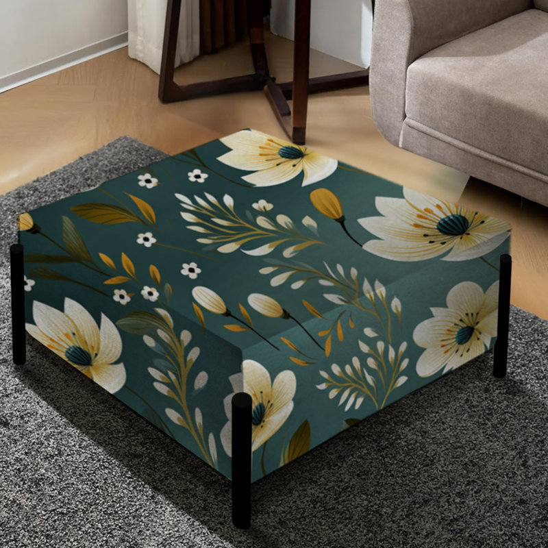 Motif de jonquilles vert et blanc Allure