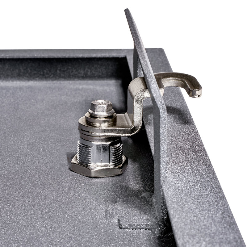 Mail Manager Locking Security Post Mounted Mailbox, Granite