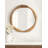 Irregular Mango Wood Round Mirror