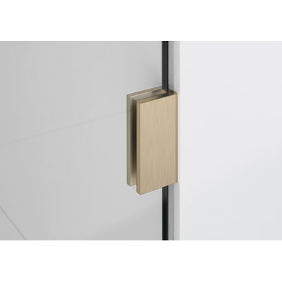 Illume 58 in. x 58.25 in. Fully Frameless Hinge Bathtub Door