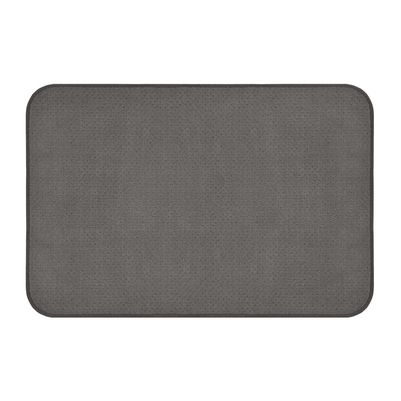 Tapis intérieur antidérapant Pantela - gris, Rectangulaire 3 pi x 2 pi