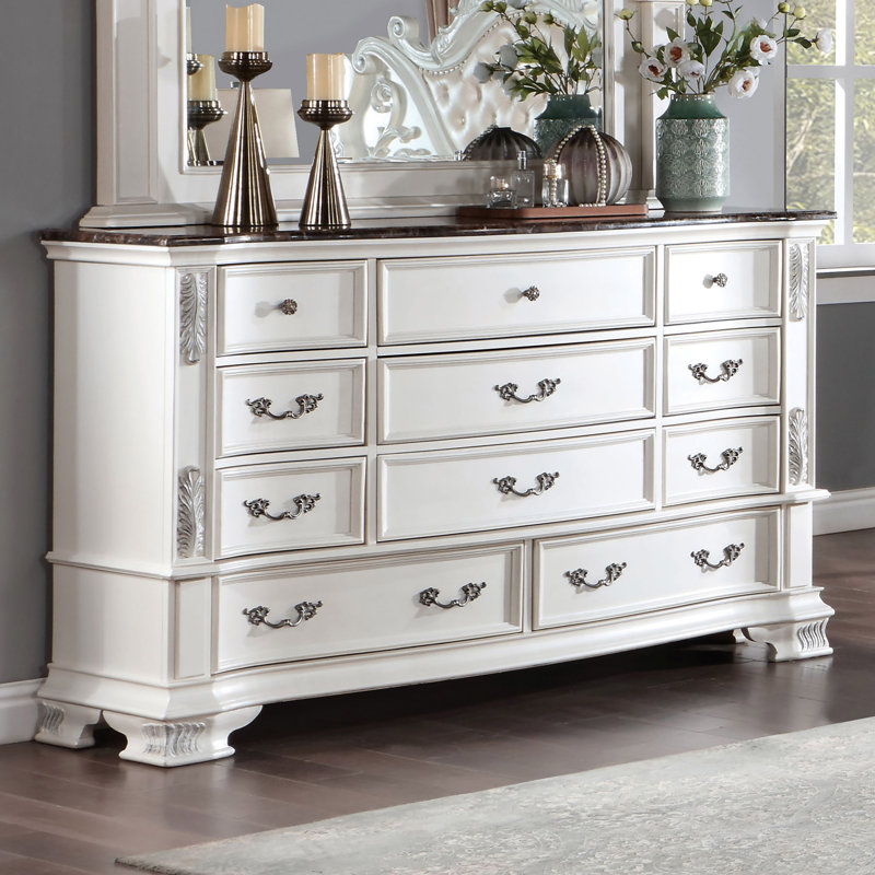Tarver 68'' W 11 - Drawer Dresser, Pearl White
