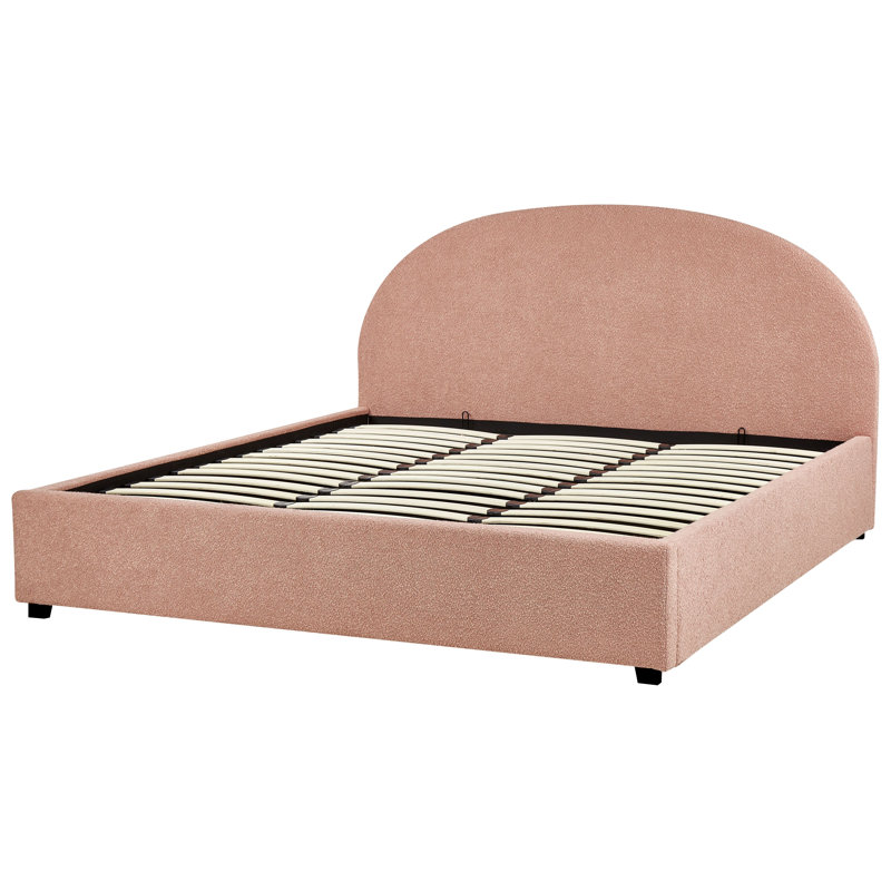 Canzio Upholstered Ottoman Storage Bed, Pink, Super King (6')