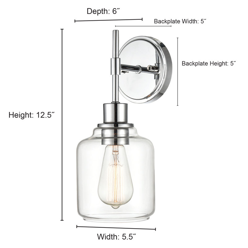 Asheville 1 Light 12.5" Tall Armed Sconce