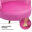 Fauteuil de lecture rembourré en velours-1862152218