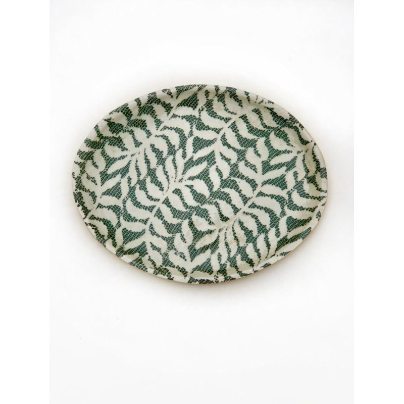 Pine Handmade Stoneware Dinner Plate