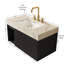 Meuble-lavabo avec comptoir en pierre frittée et lavabo encastré en céramique-496126027-496126037-496126038