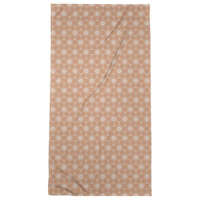 Serviette de plage à cercles ornés classiques