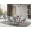 Chaise d'appoint en velours capitonné Colletta