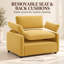Fauteuil surdimensionné en chenille de 50 po de large Orelvessique avec assise profonde, coussins amovibles et 2 coussins-1407735956