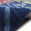Tapis bleu marine / orange en laine touffeté à la main Avaleena-80799664