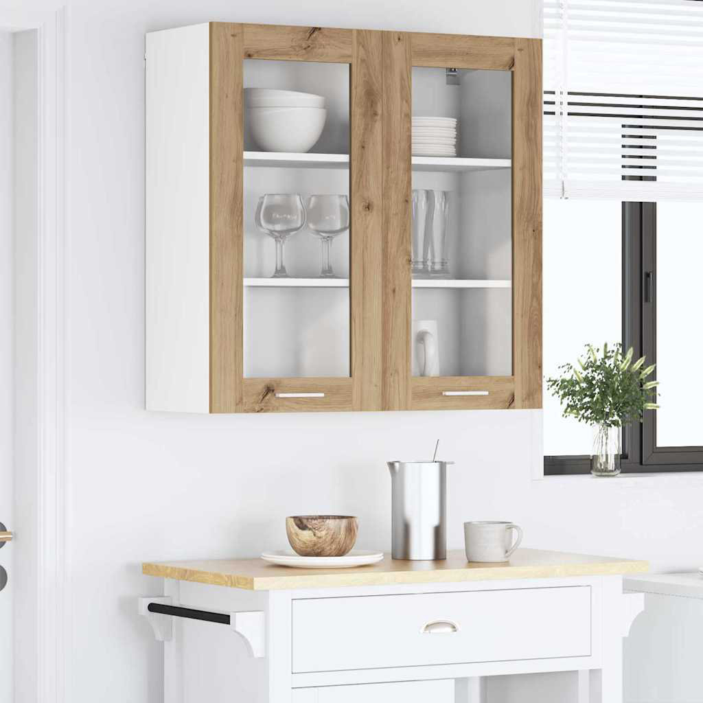 Vidaxl Hanging Cabinet With Storage Riga Grey Sonoma 60 X 31 X 80 Cm