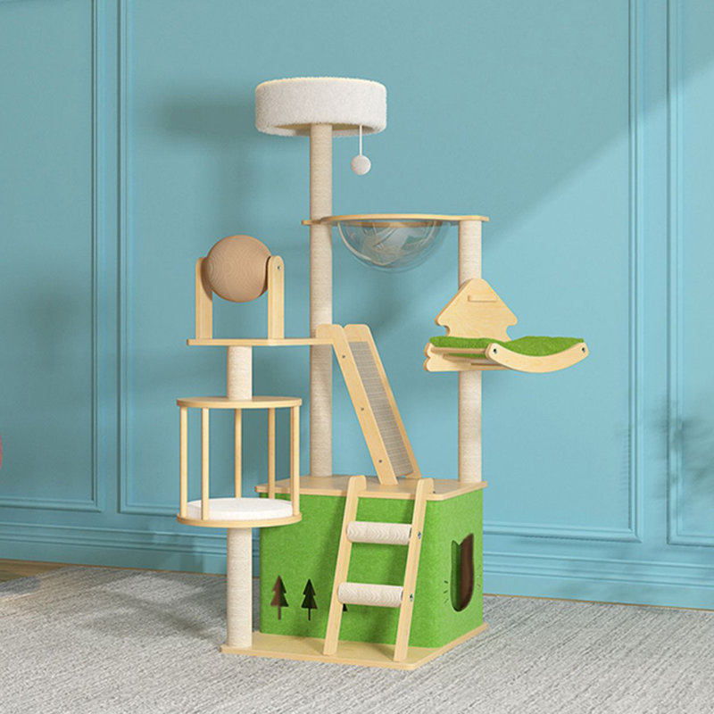 6 Tiers Cat Tree with Condons,Perch,Scratching Posts