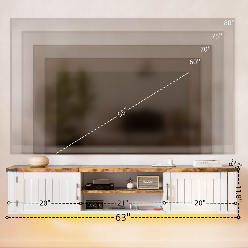 Floating Tv Stand With Doors