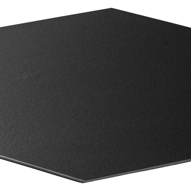 BaseCore HEX 12mil x 5.75" W Peel and Stick Vinyl Plank Flooring, Black