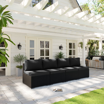 Patio Safo pour 3 personnes avec coussins