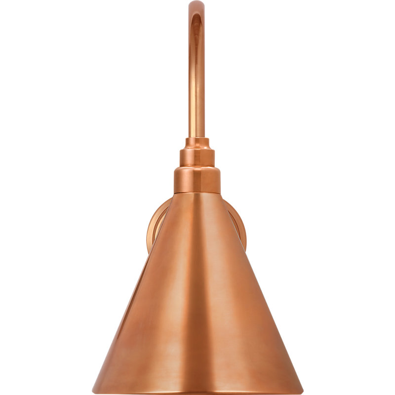 Thomas O'Brien 1 - Light Outdoor Barn Light, Soft Copper, Soft Copper, 17.5" H x 9" W x 15" D