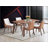 Walnut Finish Dining Table