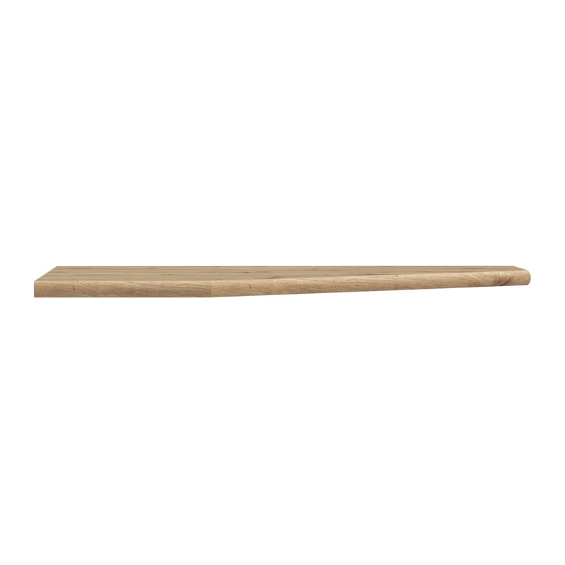Additional desk attachment with 90° angle, corner add on for desk, office, engineered wood, warm oak decor, 72 cm W x 2.2 cm H x 72 cm D