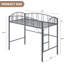 Lit mezzanine simple - gris, robuste, des enfants aux adultes-1585480707