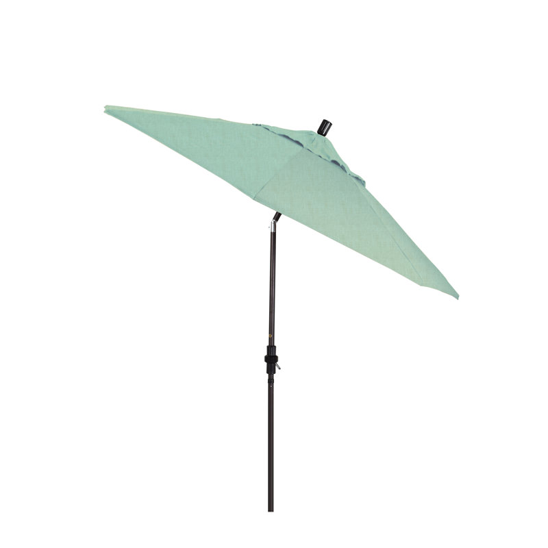Roverta 9' Market Sunbrella® Umbrella, Canvas Spa Sunbrella® Canvas, Black