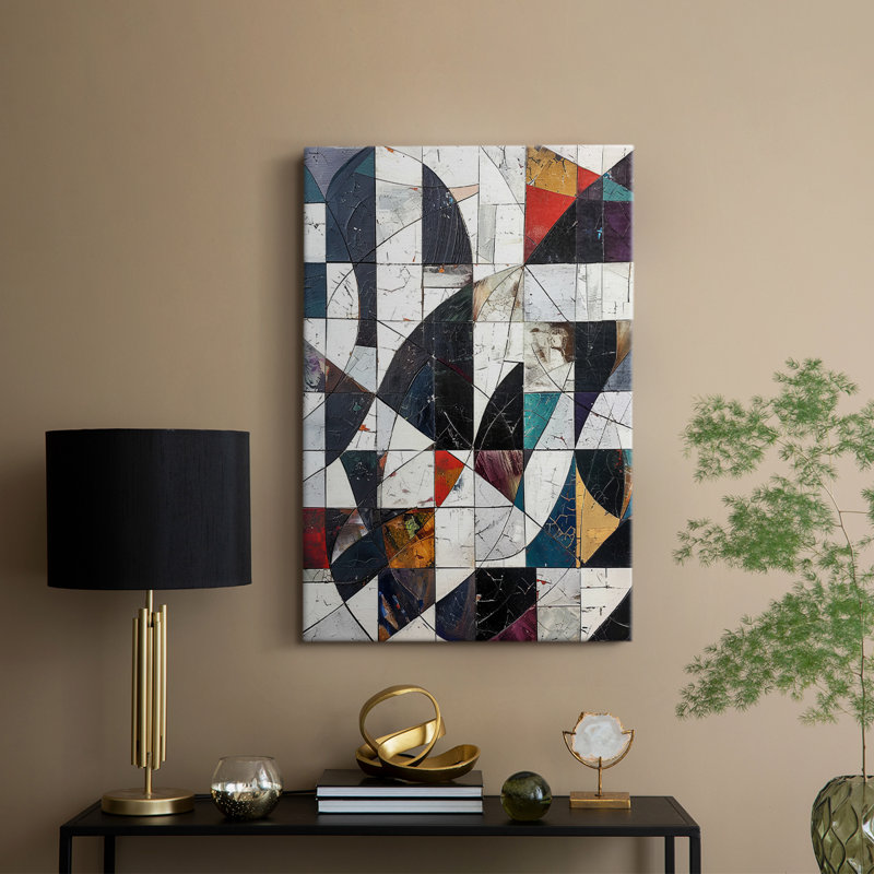 ABSTRACT Series LII -Custom Wrapped Gallery Cavas, 12" H x 8" W