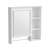 Wall Mounted Bathroom Storage Cabinet, Medicine Cabinets With Large Mirror Door, Adjustable Shelves And Three Open Storage Levels(Not Include Bathroom Vanity )-1151234918