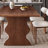 Retro Simple Design Rectangular Dining Table Set-109975237